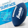 Picture of Franklin Sports Youth Pee Wee Footballs - Peewee Kids Football - Synthetic Leather Youth Football for Kids - Outdoor All-Weather Footballs - Extra Grip Kids Football - 1 Pack - Blue + White