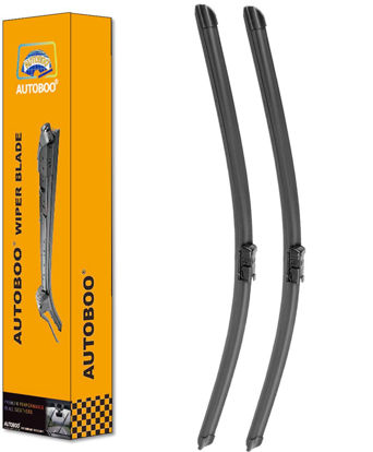 Picture of AUTOBOO 26"+16" Windshield Wiper Blade Sets Replacement for 2015-2021 Lexus NX300 NX200t Toyota CHR Subaru Crosstrek -Original Factory Quality (Pack of 2)