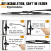 Picture of AUTOBOO 19"+19" Windshield Wiper Blade Sets Replacement for Dodge Nitro 2007 2008 2009 2010 2011 -Original Factory Quality (Pack of 2)
