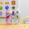 Picture of Zak Designs Sage Disney Princess Kids Water Bottle for School or Travel, 16oz Durable Plastic Water Bottle with Straw and Leak-Proof Spout Cover, 2-Pack (Ariel, Cinderella, Jasmine, Moana, Tiana)