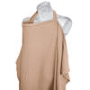 Picture of Konssy Muslin Nursing Cover for Baby Breastfeeding, Breathable 100% Cotton Breastfeeding Cover with Rigid Hoop for Mother Nursing Apron, Multi-use Carseat Canopy (Brown)
