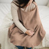 Picture of Konssy Muslin Nursing Cover for Baby Breastfeeding, Breathable 100% Cotton Breastfeeding Cover with Rigid Hoop for Mother Nursing Apron, Multi-use Carseat Canopy (Brown)