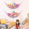 Picture of Basumee Stuffed Animals Net or Hammock with LED Light Hanging Toy Net Hammock for Stuffed Animals Storage Stuff Animals Hammocks for Nursery Kids Room with Remote Control, 8 Kinds of Lights(Pack of 2)