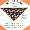 Picture of Realeaf Halloween Dog Bandanas 2 Pack, Reversible Orange Pumpkin Pet Scarf for Boy and Girl, Premium Durable Fabric, Holiday Bandana for Small Medium Large and Extra Large Dogs (Small)