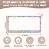 Picture of QUANQIUFEI Bling License Plate Frames for Women, Sparkly Rhinestone Diamond Car Accessories with Glitter Crystal Caps (1 Pack Colorful)