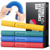 Picture of FitBeast Hand Exerciser Bars for Physical Therapy - Relieves Tendonitis Pain & Improve Grip Strength, Injury Recovery, Forearm (4 Piece Set - Yellow Green Blue Red)