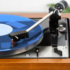 Picture of PRO SPIN Blue Acrylic Turntable Mat - Platter Slipmat for 12" Vinyl Vintage Record Player - Antistatic Cover, Reduces Noise & Sounds From Static & Dust - Tighter Bass Quality, Record Player Mat