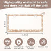 Picture of QUANQIUFEI 2 Pack Bling License Plate Frames for Women, Sparkly Rhinestone Diamond Car Accessories with Glitter Crystal Caps (Champagne)
