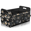 Picture of Femuar Car Trunk Organizer,Car Storage Organizer with 72L Large Capacity Waterproof Collapsible and 11 Pockets,Trunk Organizer for Car Suv/Jeep/Sedan, Large Size, Hibiscus flowers
