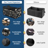 Picture of Femuar Car Trunk Organizer,Car Storage Organizer with 72L Large Capacity Waterproof Collapsible and 11 Pockets,Trunk Organizer for Car Suv/Jeep/Sedan, Large Size, Hibiscus flowers