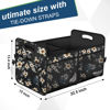 Picture of Femuar Car Trunk Organizer,Car Storage Organizer with 72L Large Capacity Waterproof Collapsible and 11 Pockets,Trunk Organizer for Car Suv/Jeep/Sedan, Large Size, Hibiscus flowers