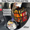 Picture of ELONGRIVER Car Trash Can Bin for Car Back Seat Leak Proof, Cute Car Trash Bag Hanging, Vehicle Trash Can for SUV Truck Van, Automotive Car Garbage Cans Front Seat Sunflower Floral