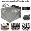 Picture of ELONGRIVER Car Trash Can Bin for Car Back Seat Leak Proof, Cute Car Trash Bag Hanging, Vehicle Trash Can for SUV Truck Van, Automotive Car Garbage Cans Front Seat Leopard Print