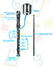 Picture of Mr.Power Soprano Recorder for Beginners School Students German Style C Key 8 Holes 3 Piece Instrument with Cleaning Rod, Fingering Chart, Packing Bag (Black)