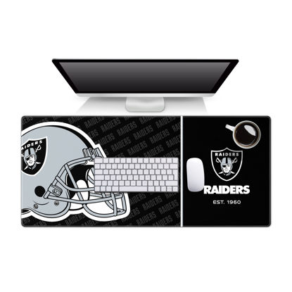 Picture of YouTheFan NFL Las Vegas Raiders Logo Series Desk Pad