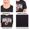 Picture of Ultra Game Men's Standard Arched Plexi Short Sleeve Tee Shirt, Black, Small