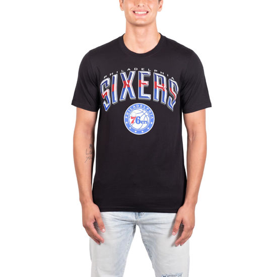 Picture of Ultra Game Men's Standard Arched Plexi Short Sleeve Tee Shirt, Black, Large