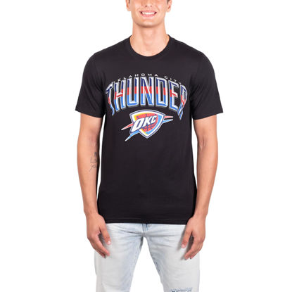 Picture of Ultra Game Men's Standard Arched Plexi Short Sleeve Tee Shirt, Black, Large