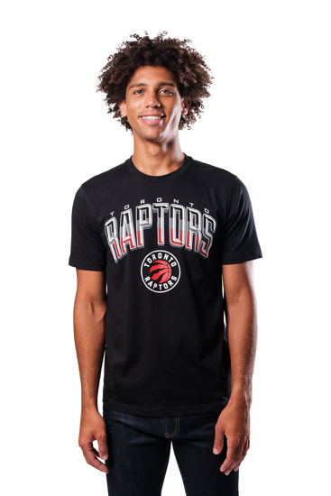 Picture of Ultra Game Men's Standard Arched Plexi Short Sleeve Tee Shirt, Black, X-Large