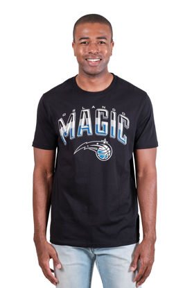 Picture of Ultra Game Men's Standard Arched Plexi Short Sleeve Tee Shirt, Black, Small