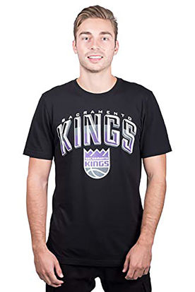 Picture of Ultra Game Men's Standard Arched Plexi Short Sleeve Tee Shirt, Black, Medium