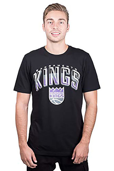 Picture of Ultra Game Men's Standard Arched Plexi Short Sleeve Tee Shirt, Black, Small