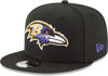 Picture of New Era NFL 9FIFTY Adjustable Snapback Hat Cap One Size Fits All (Baltimore Ravens Black)