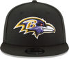 Picture of New Era NFL 9FIFTY Adjustable Snapback Hat Cap One Size Fits All (Baltimore Ravens Black)