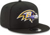 Picture of New Era NFL 9FIFTY Adjustable Snapback Hat Cap One Size Fits All (Baltimore Ravens Black)