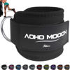 Picture of AOHO MOOON Comfortable Adjustable Ankle Straps for Cable Machines Women, Gym Workout Leg Straps, Ankle Cuffs for Glute Workouts, Foot Straps for Kickback, One Size Fit All with D Ring