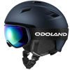 Picture of Odoland Ski Helmet and Goggles Set, Snowboard Helmet Glasses for Men, Women & Youth - Shockproof/Windproof Gear for Skiing, Snowboarding, Midnight Blue, M