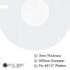 Picture of PRO SPIN Clear Acrylic Turntable Mat - Platter Slipmat for 12" Vinyl Vintage Record Player - Antistatic Cover, Reduces Noise & Sounds from Static & Dust - Tighter Bass Quality, Record Player Mat