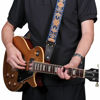 Picture of Nefelibata Guitar Strap, Vintage Cotton Guitar Straps with Head Cowhide Leather Ends for Bass, Electric & Acoustic Guitars, with Free Strap Button, 1 Pair Strap Locks and 4 Guitar Picks