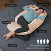 Picture of MOON PARK Pregnancy Pillows for Sleeping - U Shaped Full Body Maternity Pillow with Removable Cover - Support for Back, Legs, Belly, HIPS - 57 Inch Pregnancy Pillow for Women - Brown