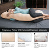 Picture of MOON PARK Pregnancy Pillows for Sleeping - U Shaped Full Body Maternity Pillow with Removable Cover - Support for Back, Legs, Belly, HIPS - 57 Inch Pregnancy Pillow for Women - Brown