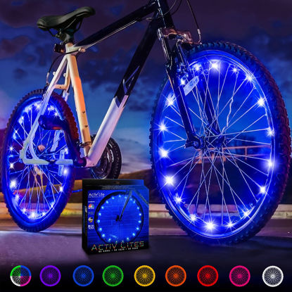 Picture of Activ Life Bike Lights for Night Riding (2 Tires) Bicycle Lights for Wheels Gifts for Men for Christmas Stocking Stuffers Birthday Gifts Teens Boys Top Unique Presents for Kids 2024 Ideas
