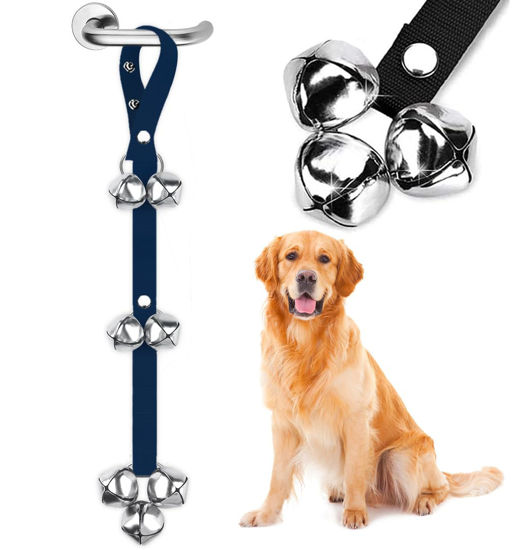 Picture of BLUETREE Dog Doorbells Premium Quality Training Potty Great Dog Bells Adjustable Door Bell Dog Bells for Potty Training Your Puppy The Easy Way - 7 Extra Large Loud 1.4 DoorBells