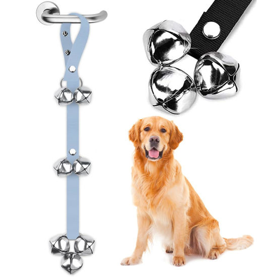 Picture of BLUETREE Dog Doorbells Premium Quality Training Potty Great Dog Bells Adjustable Door Bell Dog Bells for Potty Training Your Puppy The Easy Way - 7 Extra Large Loud 1.4 DoorBells