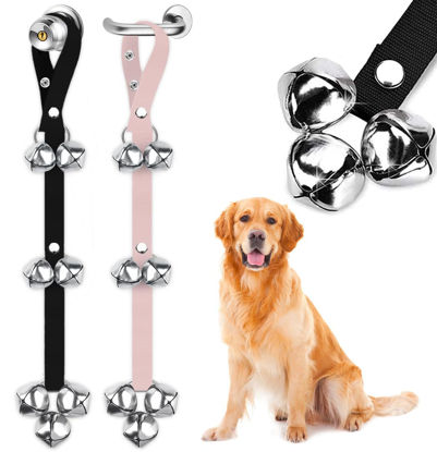 Picture of BLUETREE 2 Pack Dog Doorbells Premium Quality Training Potty Great Dog Bells Adjustable Door Bell Dog Bells for Potty Training Your Puppy The Easy Way - 7 Extra Large Loud 1.4 DoorBells