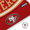 Picture of FOCO San Francisco 49ers NFL Logo Stripe Pom Beanie Hat, Team Color