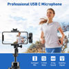 Picture of VEZQUA Lapel Microphone for iPhone and iPad,Clip on Microphone with Noise Reduction for Recording,Interviews,Live Streaming,Podcast,Content Creator,Vlog,TikTok,YouTube 2 Pack