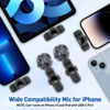 Picture of VEZQUA Lapel Microphone for iPhone and iPad,Clip on Microphone with Noise Reduction for Recording,Interviews,Live Streaming,Podcast,Content Creator,Vlog,TikTok,YouTube 2 Pack