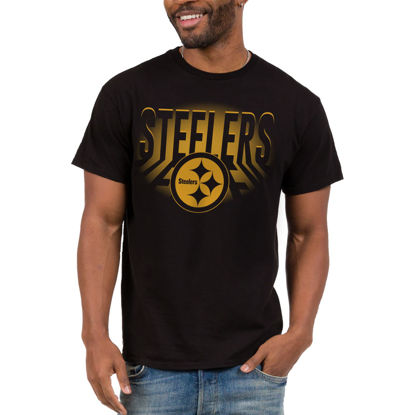 Picture of Junk Food Clothing x NFL - Pittsburgh Steelers - Team Spotlight - Unisex Adult Short Sleeve Fan T-Shirt for Men and Women - Size X-Large