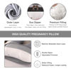 Picture of ALLOPERA Pregnancy Pillow, Full Body Maternity Pillow 57 inch, with Removable Washable Cover - Sleep Support for Legs, Back, Neck, Shoulder, HIPS, Belly for Pregnent Women, Velvet Cover(Grey)