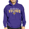 Picture of Team Fan Apparel NFL Adult Unisex Starting Fresh Ultra Soft Fleece Hooded Sweatshirt, Heathered Football Hoodie (Minnesota Vikings - Purple, Adult Small)