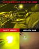 Picture of LASFIT194 LED Bulb, Extremely Bright T10 168 2825 W5W Wedge 3030 Chipsets 400 Lumens, Error Free for Car Interior Dome Map Door Courtesy Lights, Golden Yellow，12-24V