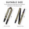 Picture of Nefelibata Guitar Strap, Embroidered Cotton Guitar Straps with Head Cowhide Leather Ends for Bass, Electric & Acoustic Guitars, Free Strap Button, 1 Pair Strap Locks and 4 Guitar Picks