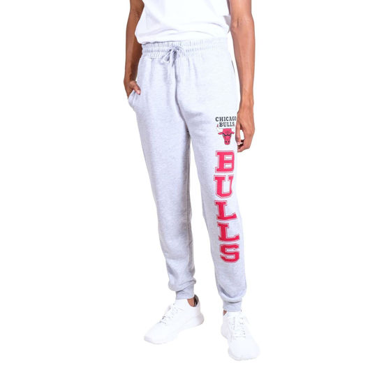 Picture of Ultra Game NBA Official Men’s Super Soft Game Day Jogger Sweatpants - Unisex, Chicago Bulls, Heather Gray, XX-Large