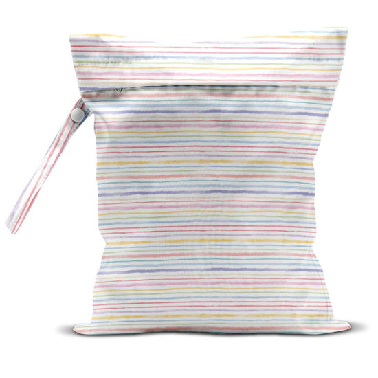 Picture of zcyxuuw Wet Bag, Wet Dry Bag, Wet Bag for Swimsuit, Travel, Beach, Pool, Diapers, Dirty Yoga Gym Clothes, Makeup Bag, Waterproof Tropical Palm Leaves Decor Jungle Palm Leaf Favors