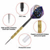 Picture of Accmor Steel Tip Darts, Professional Metal Darts, Darts Metal Tip Set, Metal Darts for Dartboard,18 pcs